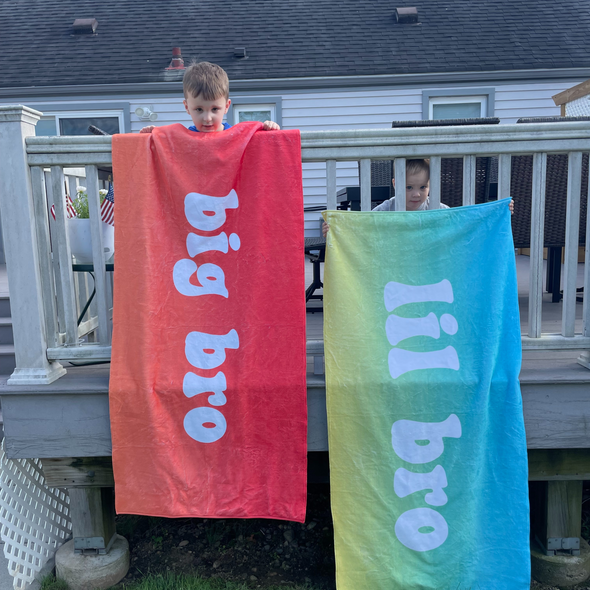 Bold Personalized Beach Towel with Name