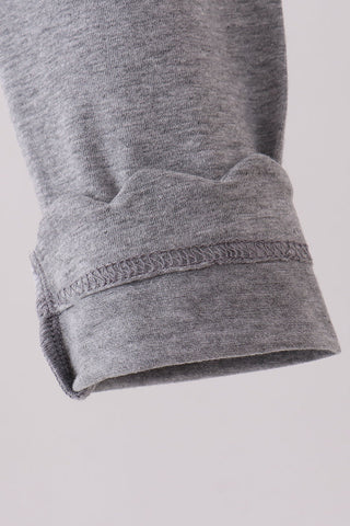 Grey scalloped leggings