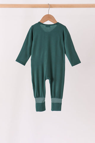 Forest zipper bamboo anti-slip romper