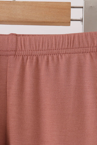 Dusty rose bamboo pajama set – view 4