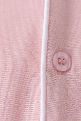 Pink bamboo mom pajama set – view 4
