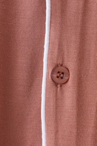Dusty rose bamboo mom pajama set – view 4
