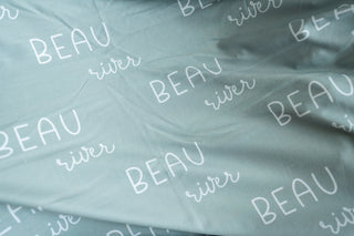 Personalized Baby Swaddle and Hat Set - Sage Green