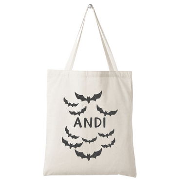 BATS - Personalized Halloween Trick-or-Treat Bag - Perfect for Trick or Treating