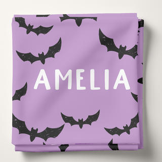 Bats Personalized - Personalized Swaddle Blanket