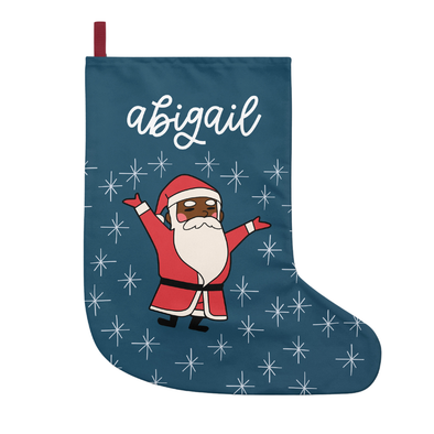 Black Santa - Personalized Stockings