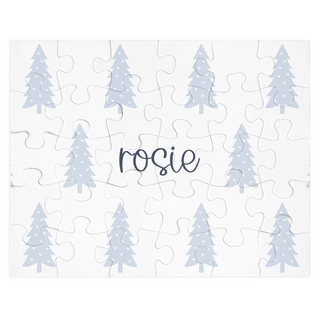 Blue Trees Personalized - Personalized Puzzle