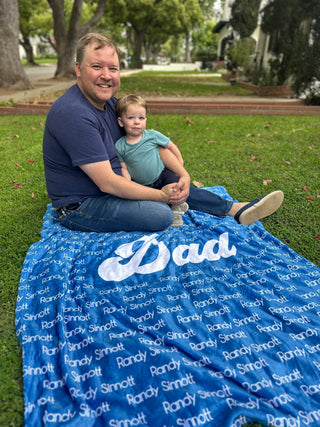 Dad Personalized Blanket