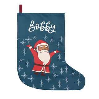 Brown Santa - Personalized Stockings