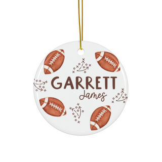 Football Doodles - Personalized Ornament