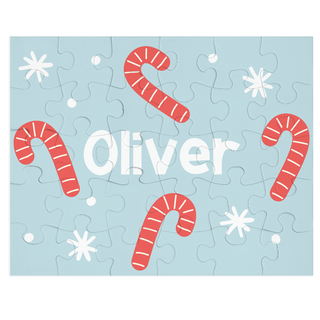 Candy Cane Delight - Personalized Puzzle