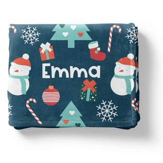 Cheery Christmas - Personalized Blanket