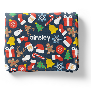 Christmas Party - Personalized Blanket