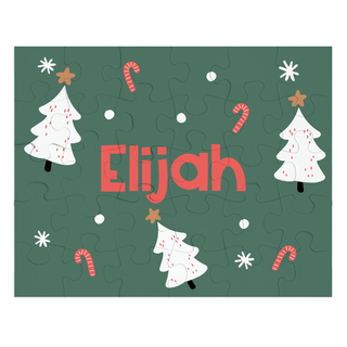 Christmas and Candy - Personalized Puzzle