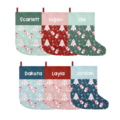 Cutie Snowmen - Personalized Stockings