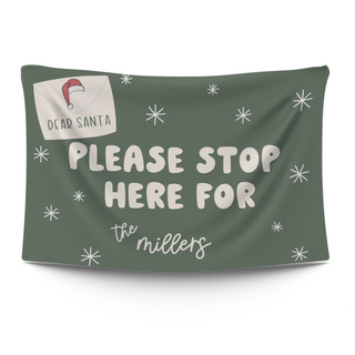 Dear Santa Personalized - Personalized Wall Banner