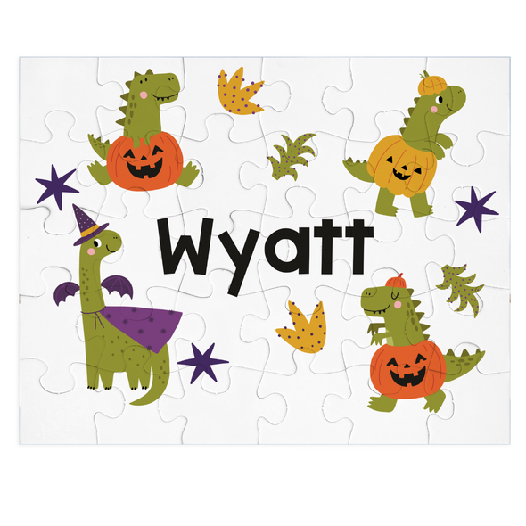 Dino Halloween - Personalized Puzzle