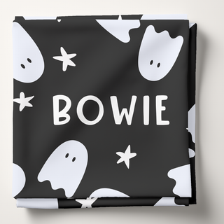 Ghost and Stars Personalized - Personalized Swaddle Blanket