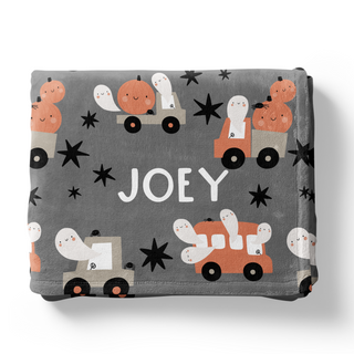 Ghostly Cars - Personalized Blanket