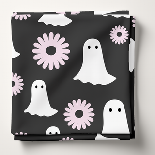 Ghosts and Flowers - Swaddle Blanket