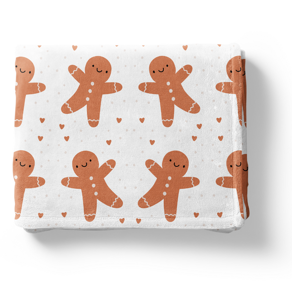 Gingerbread Party Non Personalized - Personalized Blanket