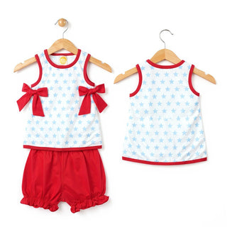 Red, White, and Stars Bloomer Set