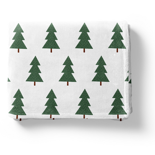 Green Trees - Non Personalized - Personalized Blanket