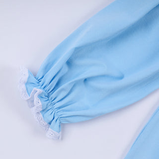 Blue nativity hand smocked dress
