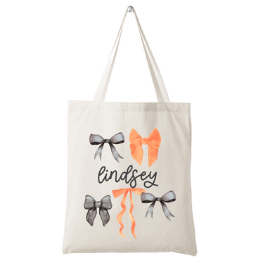 Halloween Bows - Personalized Tote