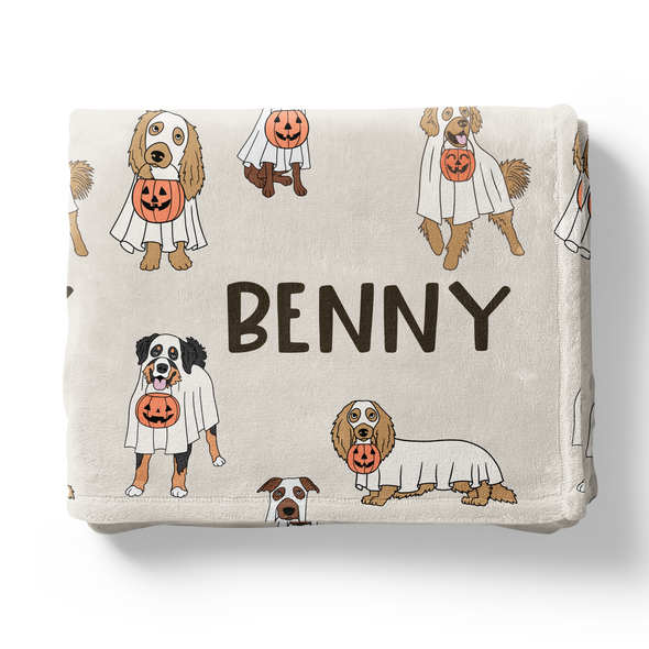 Halloween Dogs - Personalized Blanket