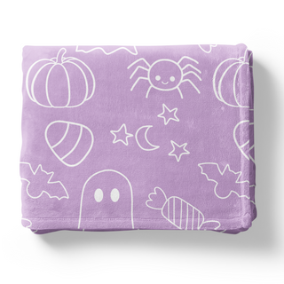 Halloween Doodles - Personalized Blanket