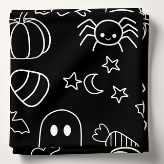 Halloween Doodles - Personalized Swaddle Blanket