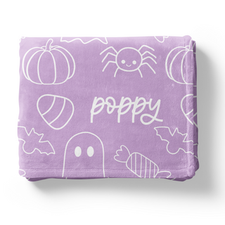 Halloween Doodles - Personalized Blanket