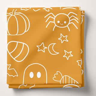 Halloween Doodles - Personalized Swaddle Blanket