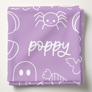 Halloween Doodles - Personalized Swaddle Blanket