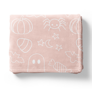 Halloween Doodles - Personalized Blanket