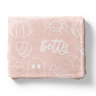 Halloween Doodles - Personalized Blanket