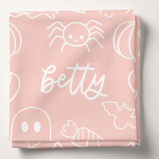 Halloween Doodles - Personalized Swaddle Blanket