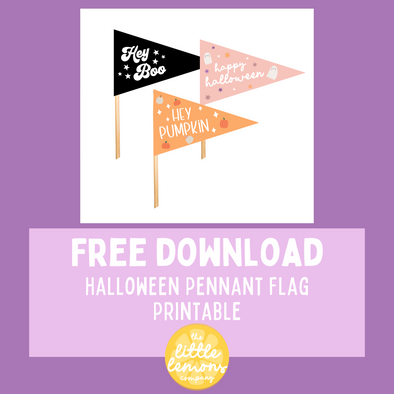 Halloween Pennant Printable - FREE Digital Download