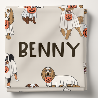 Halloween Dogs - Personalized Swaddle Blanket