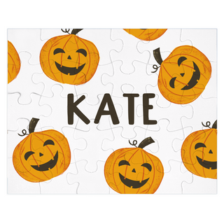 Happy Pumpkins - Personalized Puzzle