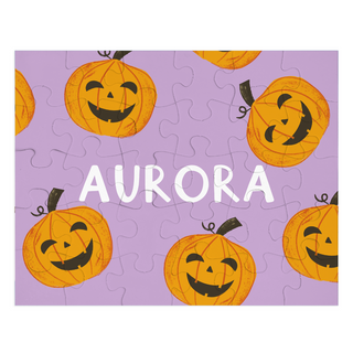 Happy Pumpkins - Personalized Puzzle