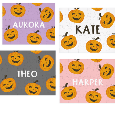 Happy Pumpkins - Personalized Puzzle