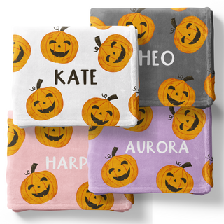 Happy Pumpkins - Personalized Blanket