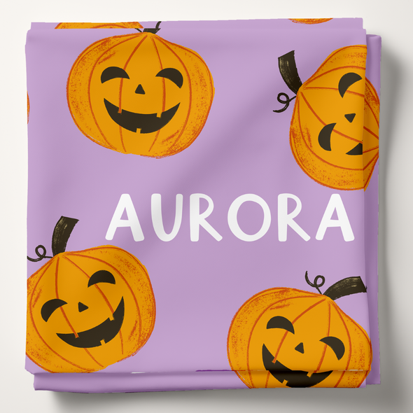 Happy Pumpkins - Personalized Swaddle Blanket