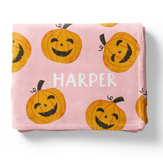 Happy Pumpkins - Personalized Blanket