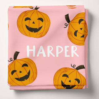 Happy Pumpkins - Personalized Swaddle Blanket