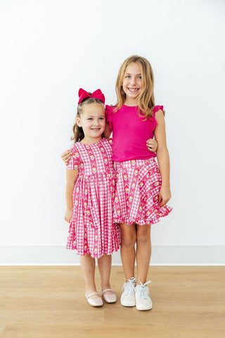 I Love You Tulip Much S/S Pocket Twirl Dress