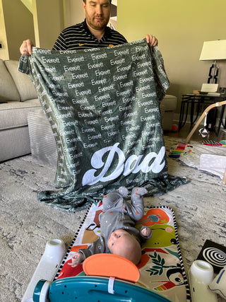 Dad Personalized Blanket