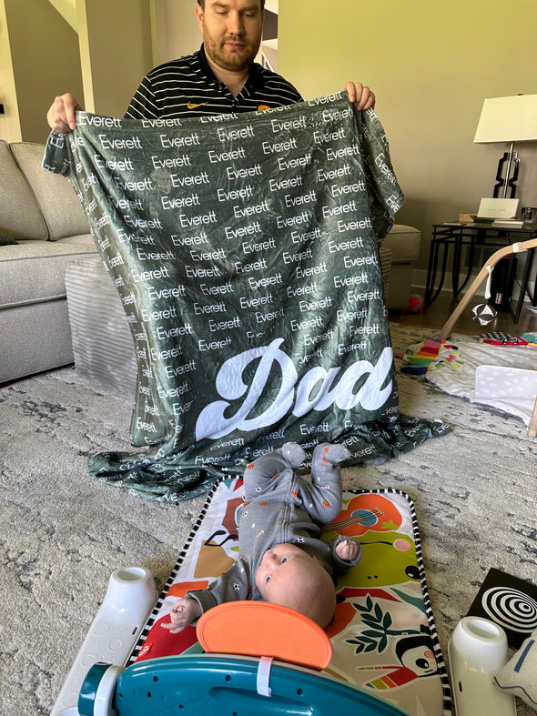 Dad Personalized Blanket